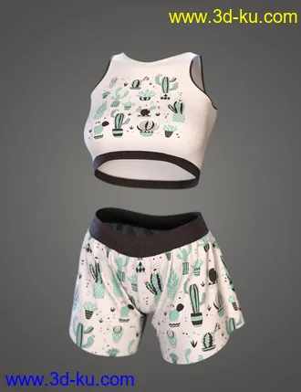 3D打印模型dForce Comfy Homewear Outfit for Genesis 8 and 8.1 Females的图片