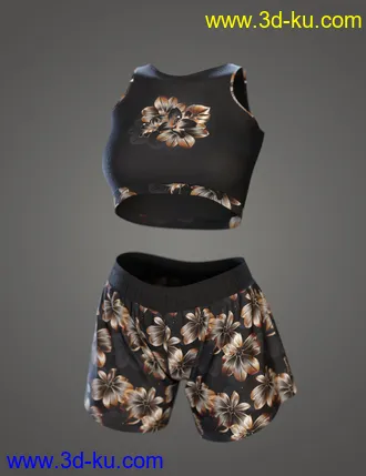 3D打印模型dForce Comfy Homewear Outfit for Genesis 8 and 8.1 Females的图片