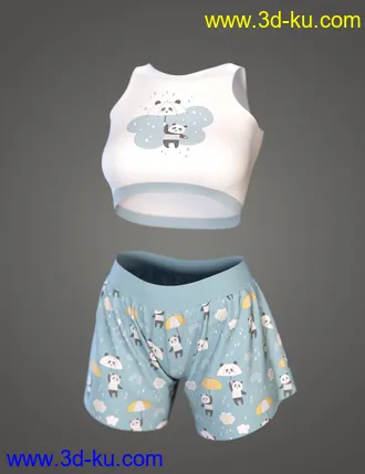 3D打印模型dForce Comfy Homewear Outfit for Genesis 8 and 8.1 Females的图片