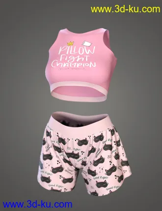 3D打印模型dForce Comfy Homewear Outfit for Genesis 8 and 8.1 Females的图片