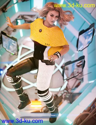 3D打印模型dForce Communications Officer for Genesis 8 Females的图片