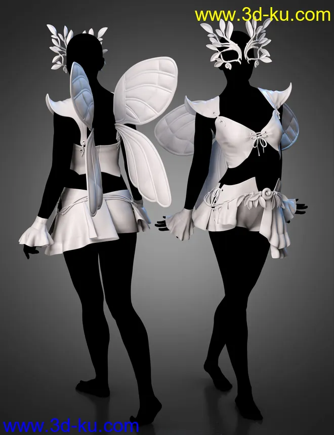 dForce Copperwhirl Outfit for Genesis 8 and 8.1 Females模型的图片4