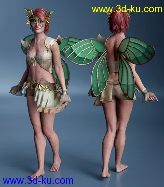 3D打印模型dForce Copperwhirl Outfit for Genesis 8 and 8.1 Females的图片