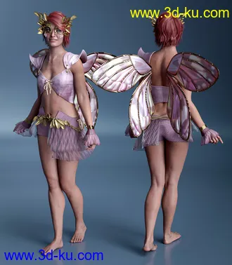 3D打印模型dForce Copperwhirl Outfit for Genesis 8 and 8.1 Females的图片