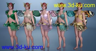 3D打印模型dForce Copperwhirl Outfit for Genesis 8 and 8.1 Females的图片