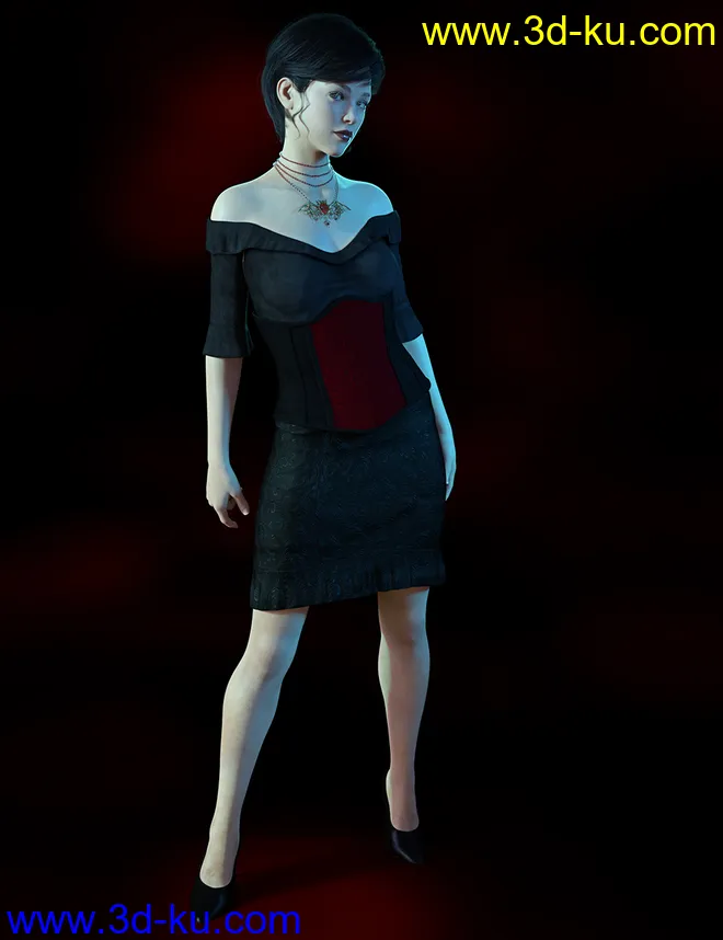 dForce Dark Shadows for Genesis 8 Females模型的图片1