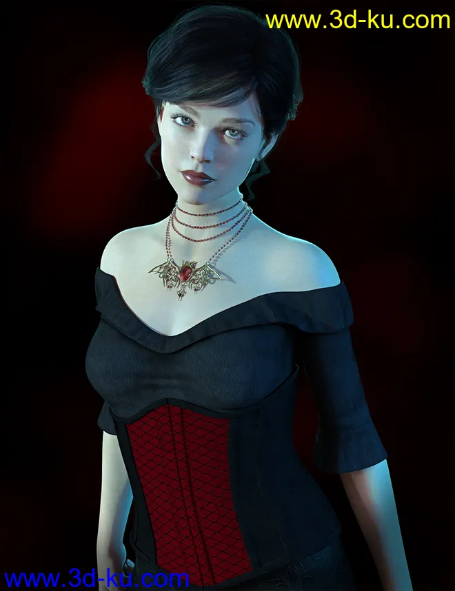 dForce Dark Shadows for Genesis 8 Females模型的图片2