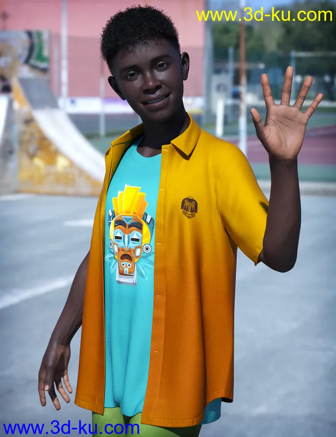 dForce Dash Outfit for Genesis 8 and 8.1 Males Bundle模型的图片2