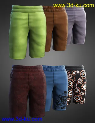 3D打印模型dForce Dash Outfit for Genesis 8 and 8.1 Males Bundle的图片