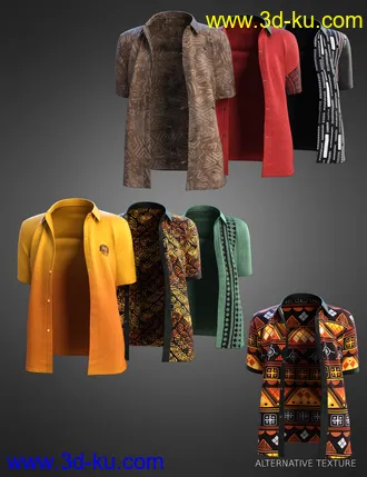 3D打印模型dForce Dash Outfit for Genesis 8 and 8.1 Males Bundle的图片