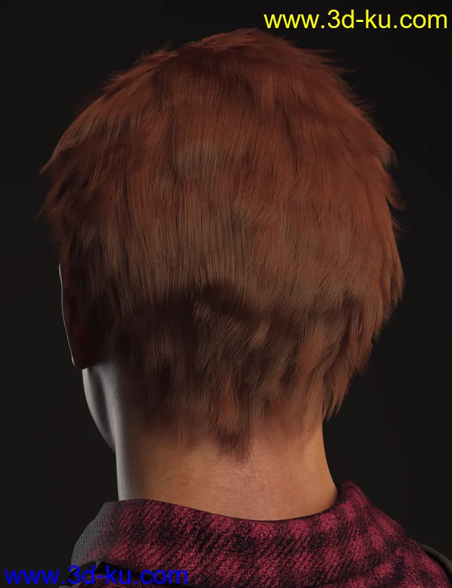 dForce Dion Hair for Genesis 8 & 3 Male(s)模型的图片7