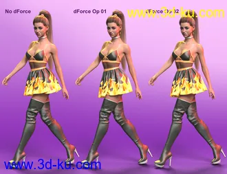 3D打印模型dForce Diva Singer Outfit for Genesis 8 and 8.1 Females的图片