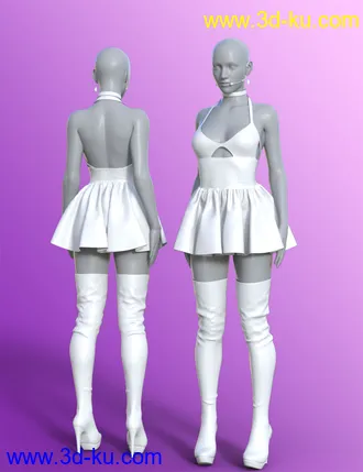 3D打印模型dForce Diva Singer Outfit for Genesis 8 and 8.1 Females的图片