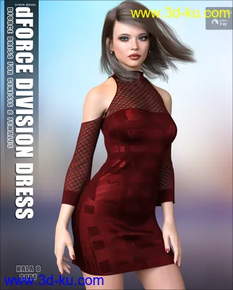 3D打印模型dForce Division Dress G8F的图片