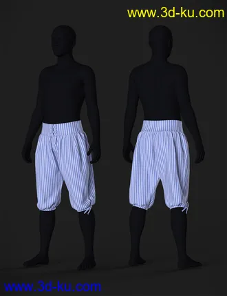 3D打印模型dForce Ebenezer Scrooge NightDress Outfit Textures的图片