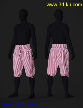 3D打印模型dForce Ebenezer Scrooge NightDress Outfit Textures的图片