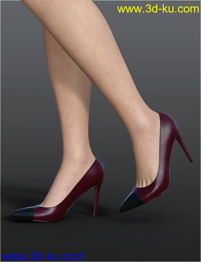 dForce H&C Double Button Dress for Genesis 8 Female(s)模型的图片8