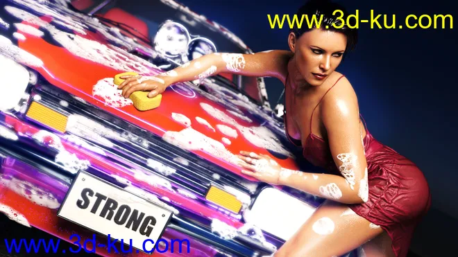 dForce HD Wet and Dry Classic Dress for Genesis 8 Female(s)模型的图片9