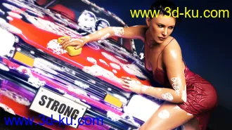 3D打印模型dForce HD Wet and Dry Classic Dress for Genesis 8 Female(s)的图片