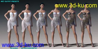 3D打印模型dForce HD Wet and Dry Classic Dress for Genesis 8 Female(s)的图片