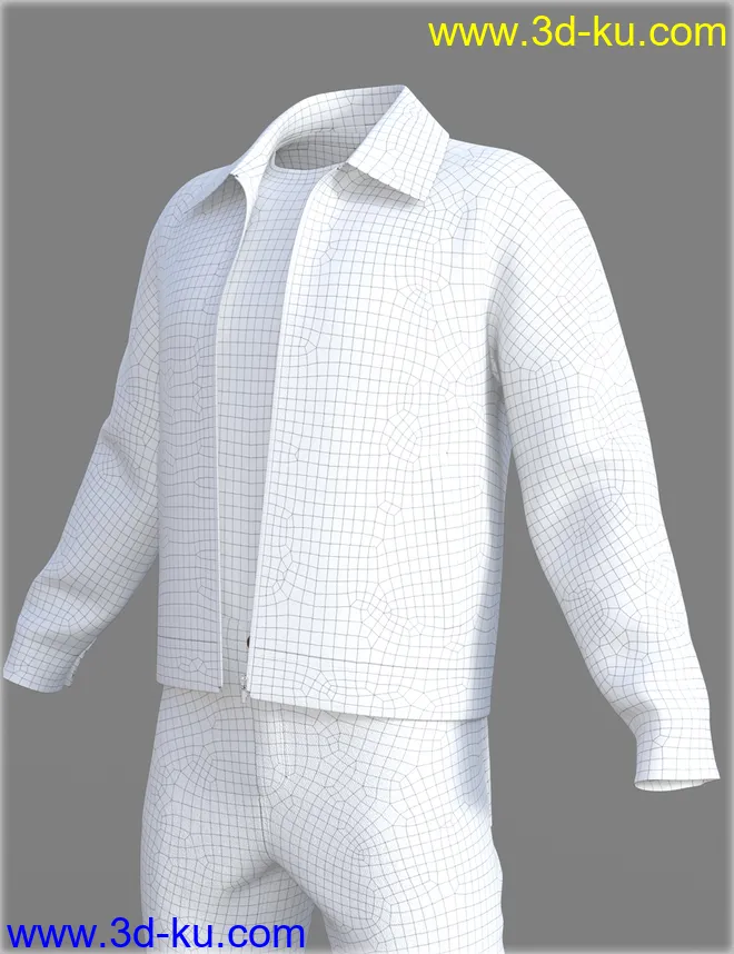 dForce HnC Leather Jacket Outfit for Genesis 8 Males模型的图片9