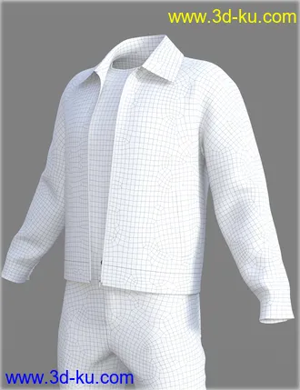3D打印模型dForce HnC Leather Jacket Outfit for Genesis 8 Males的图片