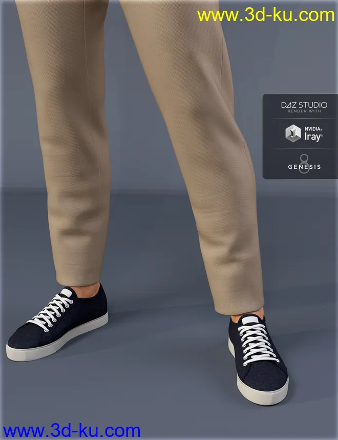 dForce HnC Shirt Jacket Outfit for Genesis 8 Males模型的图片7