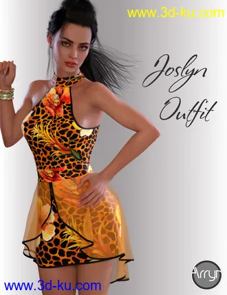 3D打印模型dForce Joslyn Candy Outfit for Genesis 8 Female的图片
