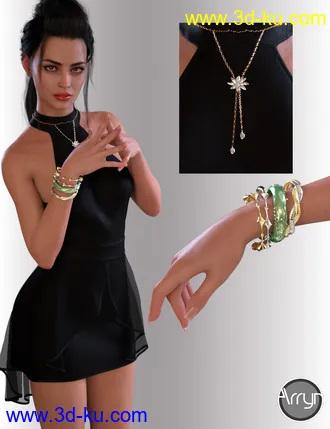 3D打印模型dForce Joslyn Candy Outfit for Genesis 8 Female的图片
