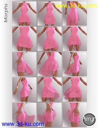 3D打印模型dForce Joslyn Candy Outfit for Genesis 8 Female的图片