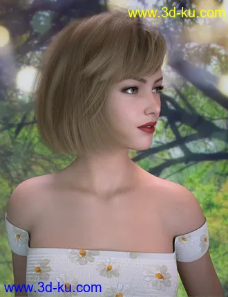 3D打印模型dForce Joy Hair for Genesis 8 Females的图片