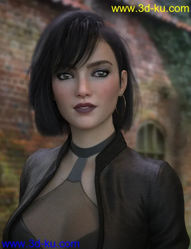 dForce Joy Hair for Genesis 8 Females模型的图片5