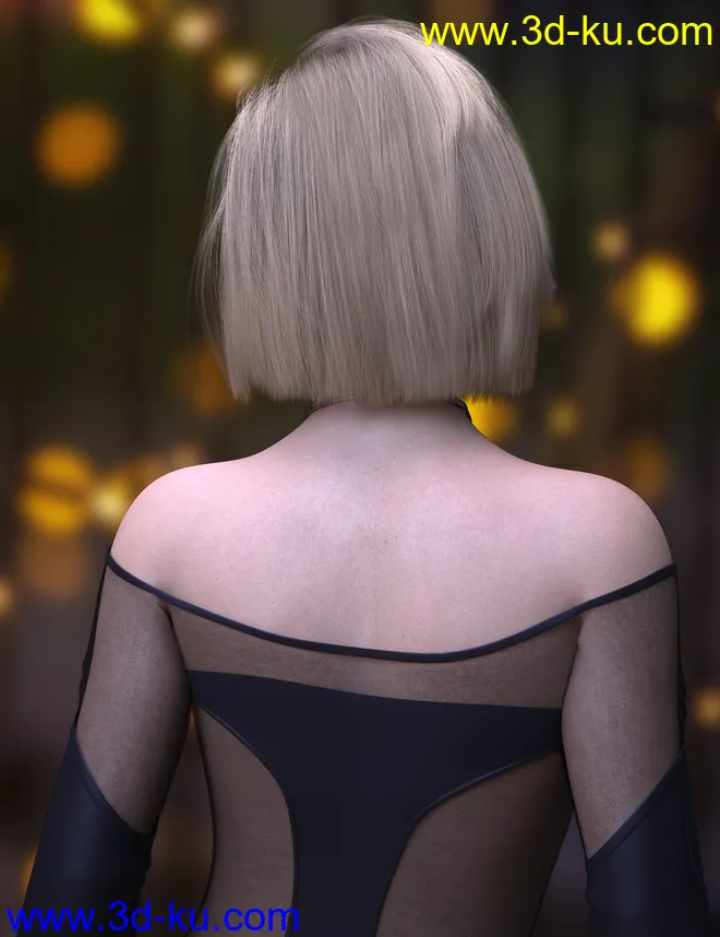 dForce Joy Hair for Genesis 8 Females模型的图片7