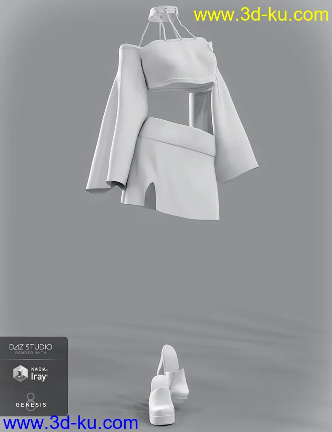 dForce KStar Outfit for Genesis 8 Female(s)模型的图片5