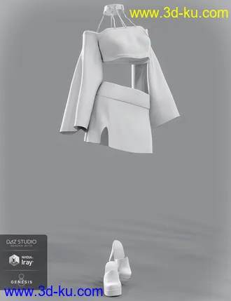 3D打印模型dForce KStar Outfit for Genesis 8 Female(s)的图片