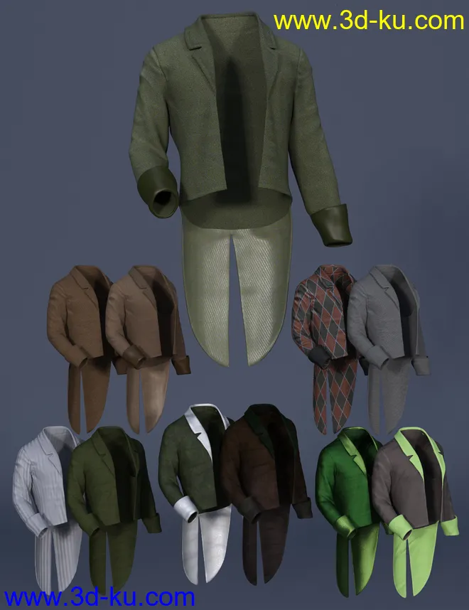 dForce Leprechaun Outfit for Genesis 8 Males Bundle模型的图片1