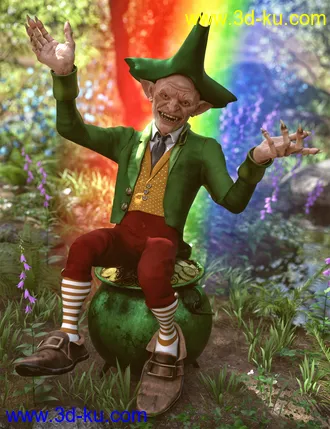 3D打印模型dForce Leprechaun Outfit for Genesis 8 Males Bundle的图片