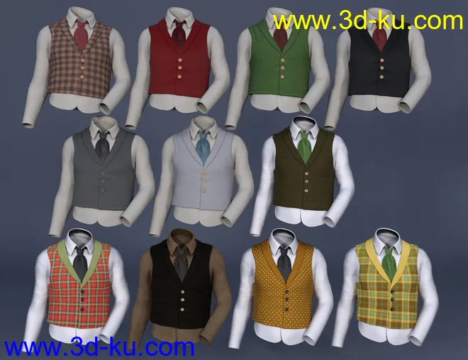 dForce Leprechaun Outfit for Genesis 8 Males Bundle模型的图片6