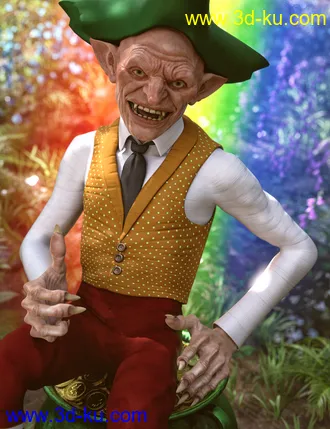 3D打印模型dForce Leprechaun Outfit for Genesis 8 Males Bundle的图片