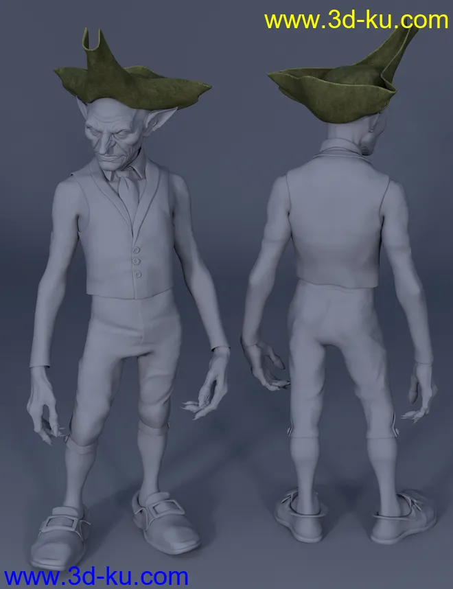 dForce Leprechaun Outfit for Genesis 8 Males Bundle模型的图片9