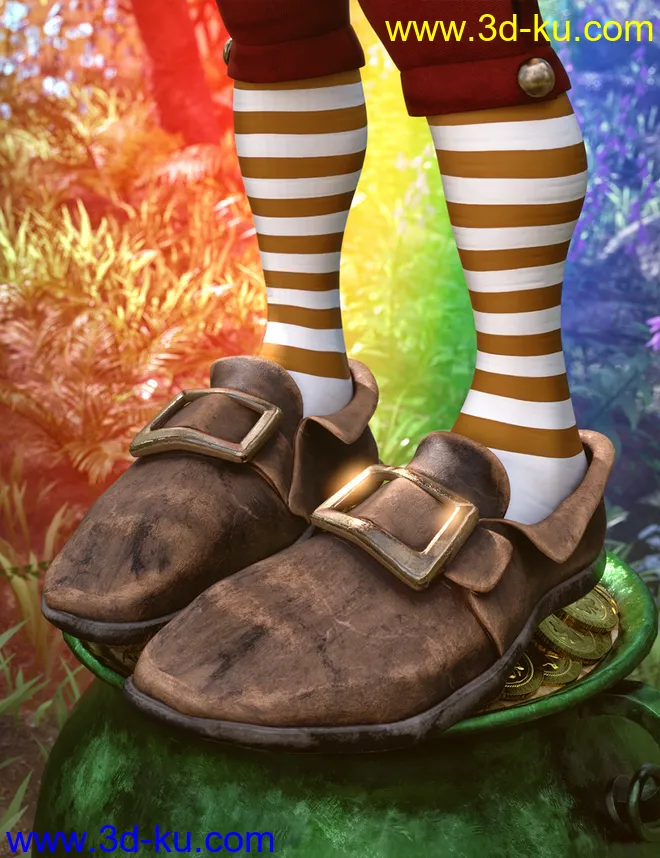dForce Leprechaun Outfit for Genesis 8 Males Bundle模型的图片18
