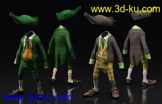 3D打印模型dForce Leprechaun Outfit for Genesis 8 Males Bundle的图片