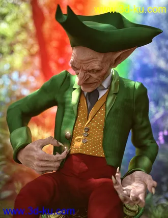3D打印模型dForce Leprechaun Outfit for Genesis 8 Males Bundle的图片
