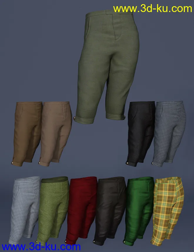 dForce Leprechaun Outfit for Genesis 8 Males Bundle模型的图片35