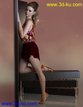 3D打印模型dForce Lila Outfit for Genesis 8 Female(s)的图片