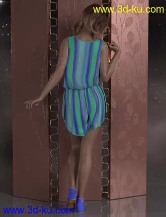 3D打印模型dForce Lila Outfit for Genesis 8 Female(s)的图片