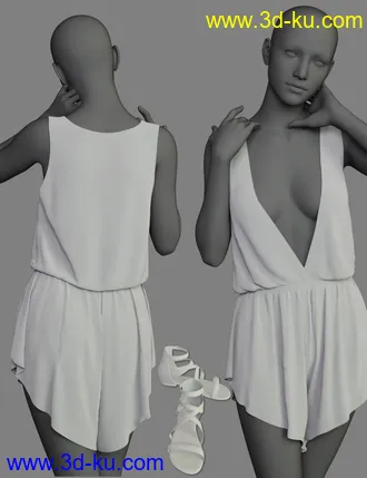 3D打印模型dForce Lila Outfit for Genesis 8 Female(s)的图片