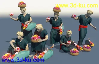 3D打印模型dForce Moroccan Flower Seller Outfit for Genesis 8 Males的图片