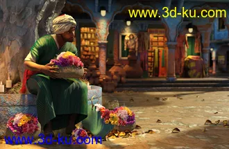 3D打印模型dForce Moroccan Flower Seller Outfit for Genesis 8 Males的图片
