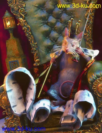 3D打印模型dForce Mouse King Cape and Accessories for Genesis 8.1 Males的图片